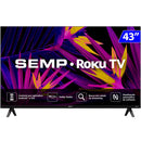 Smart TV Semp LED 43" Full HD Wi-Fi HDMI Roku