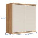 Armário Aéreo Duplo 2 Portas MDF Bless Linea Brasil