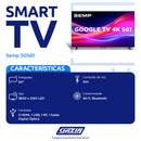 Smart TV Semp  50" LED 4K UHD Wi-Fi 50S61