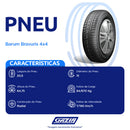 Pneu Barum Bravuris 4x4 Aro 15 205/65R15 94T Simétrico Radial