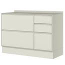 Balcão com Tampo 1 Porta 4 Gaveta 120cm Fineze Henn