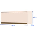 Armário Aéreo 1 Porta Basculante em MDF 80 cm Connect Henn