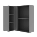 Armário Aéreo de Canto 2 Portas MDP MDF Lumina Telasul