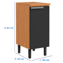 Balcão com Tampo 1 Porta 40cm MDF New Porto Itatiaia
