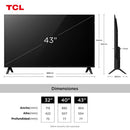 Smart TV TCL QLED 43" Full HD Google TV 43S5K