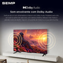 Smart TV Semp 32" Full HD Wi-fi Roku Dolby Áudio 43S42R