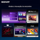 Smart TV Semp 32" Full HD Wi-fi Roku Dolby Áudio 43S42R